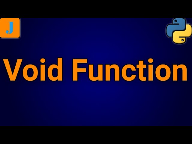 Python Void Function