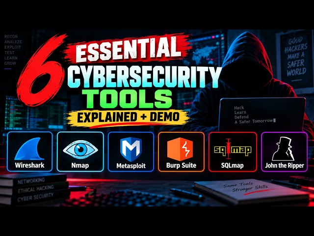 6 Cybersecurity Tools Every Beginner Should Know | Practical Demo