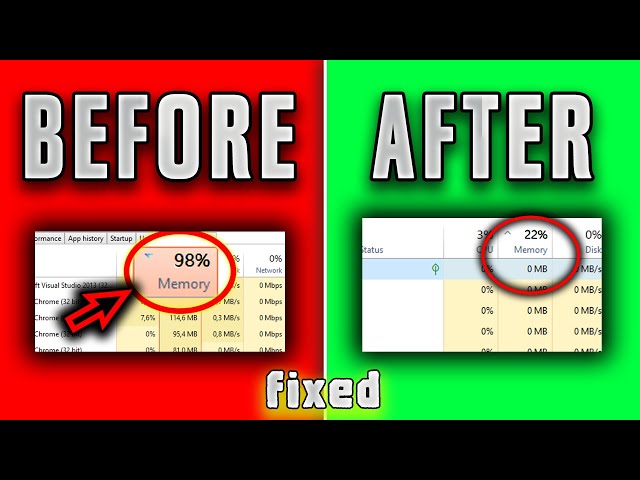 FIX high Memory/RAM Usage (Windows 10/11)✔️