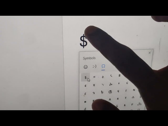 How to insert currency symbols in ms word from windows emoji using keyboard shortcut 