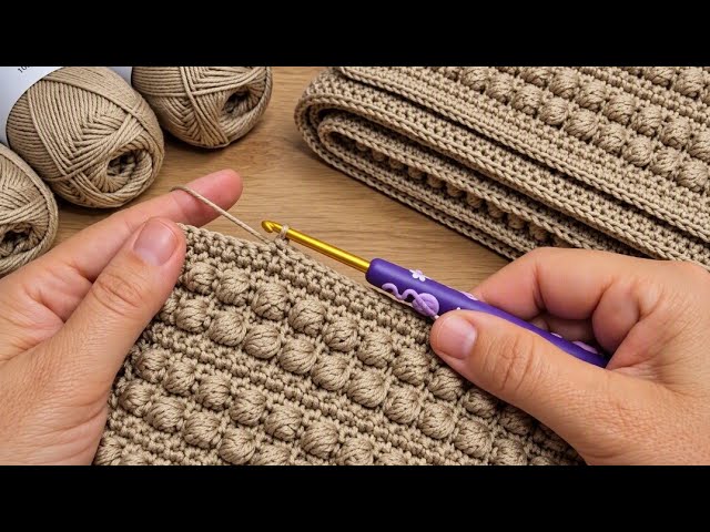 FANTASTIC!🧶🤎Very Simple and Beautiful Crochet pattern/ Crochet baby blanket