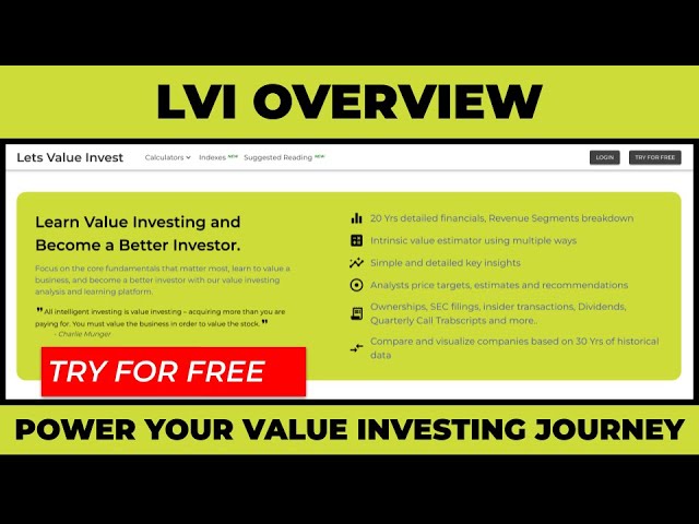 Secret Weapon for Value Investors? Unveiling LetsValueInvest (LVI)