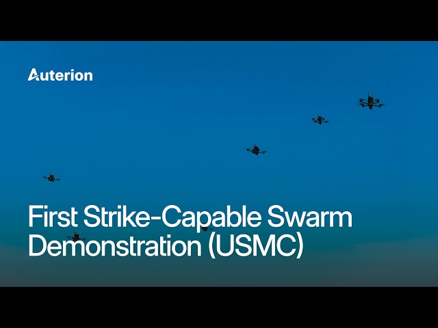 First Strike-Capable Swarm Demonstration (USMC) | Auterion