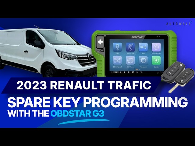 Spare Remote Key Programming - 2023 Renault Trafic With Obdstar G3