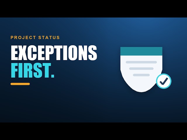 AI Productivity: Project Status Reporting: Put Exceptions First