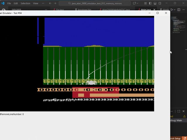 [Java] from scratch - Atari 2600 Emulator - A Few More Improvements- Test #04