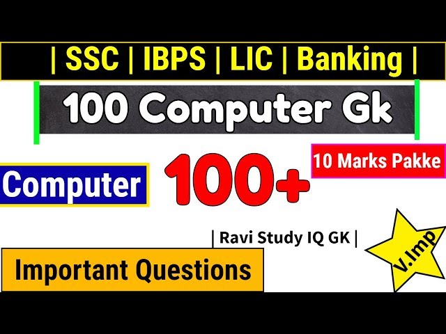 Computer Gk | Computer 1000 Gk | Computer imp Questions | ssc , ibps , lic , banking