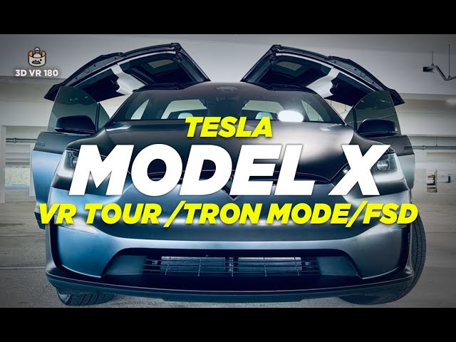 Tesla Model X VR Tour – TRON Mode & Full Self-Driving in 8K 3D 180° VR | Futuristic Drive Experience