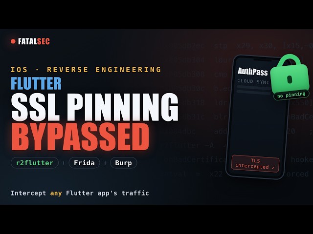 Bypassing SSL Pinning in Flutter iOS App with r2flutter