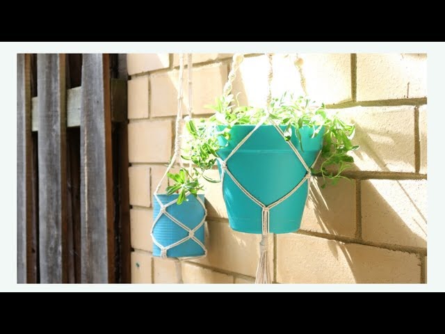 DIY: Easy Macrame Plant Hanger | Step by step macrame plant hanger tutorial