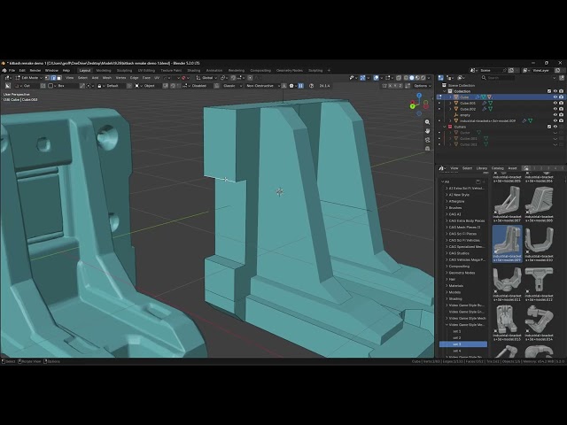Hard Surface Sci Fi Blender Demo