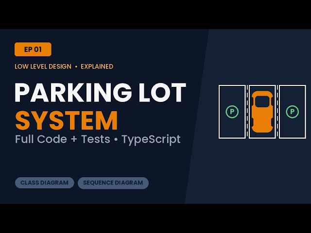 Design a Parking Lot System | Low Level Design Interview (TypeScript, Full Code)