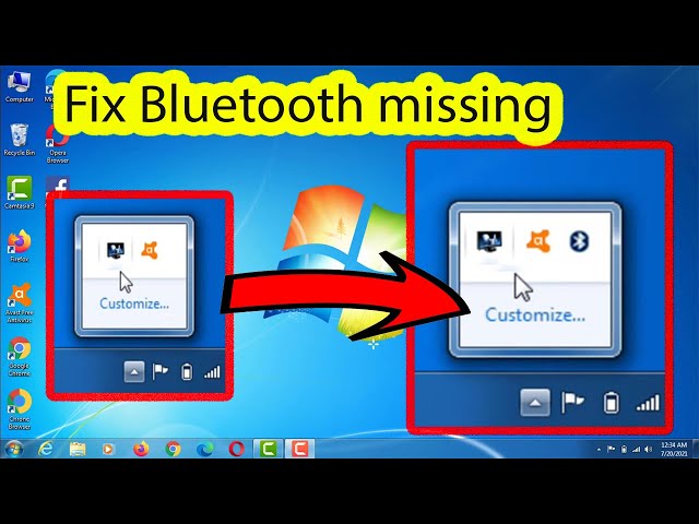 Bluetooth not showing in Windows 7