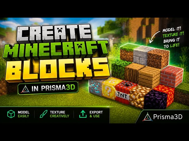 How to make Minecraft Blocks in Prisma 3D