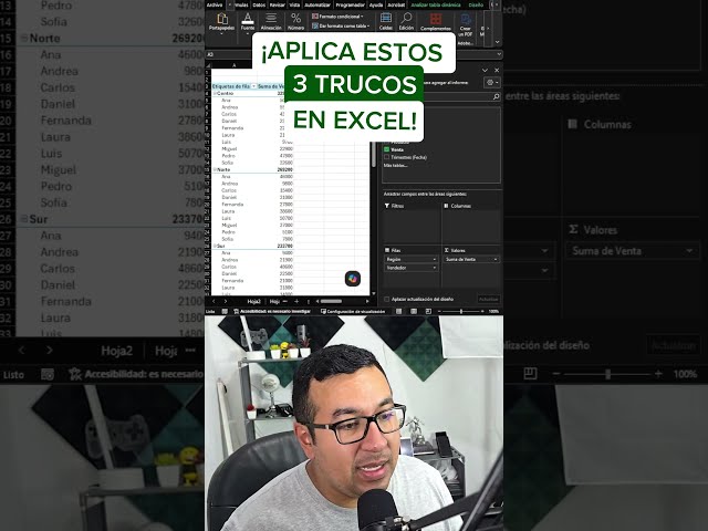 3 trucos de Tablas Dinámicas que debes conocer 🔥📊