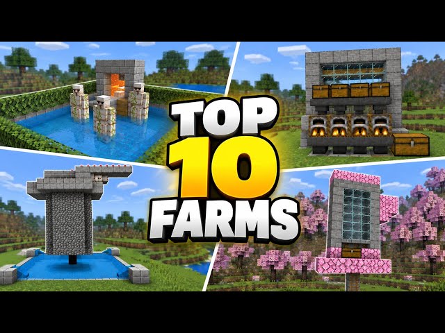 TOP 10 BEST FARMS in Minecraft Bedrock 26.1+/1.21+ | MUST HAVE FARMS!