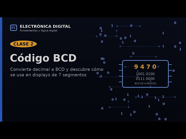 Código BCD (Decimal Codificado en Binario): qué es y cómo convertirlo | Curso Electrónica Digital #2