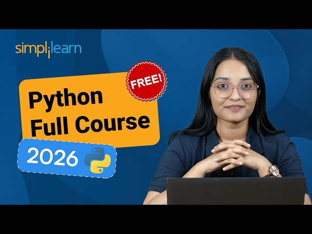 Python Full Course 2026 | Python For Beginners | Python Basics For Beginners 2026 | Simplilearn