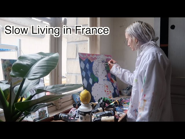 Slow Living in France - A day in only French (English subtitles)