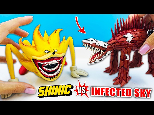 Making The Infected Sky vs SHIN SONIC TAPES yellow with Clay - Tutorial