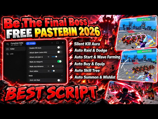 Be The Final Boss Script UNPatched ✅ v8.5 — Still Working, No Key