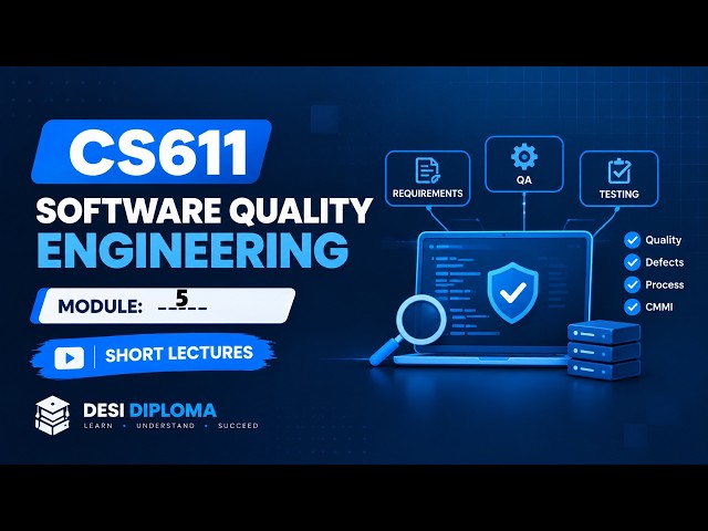 CS611 Short Lectures | Module 5 Process Management | Software Quality Engineering