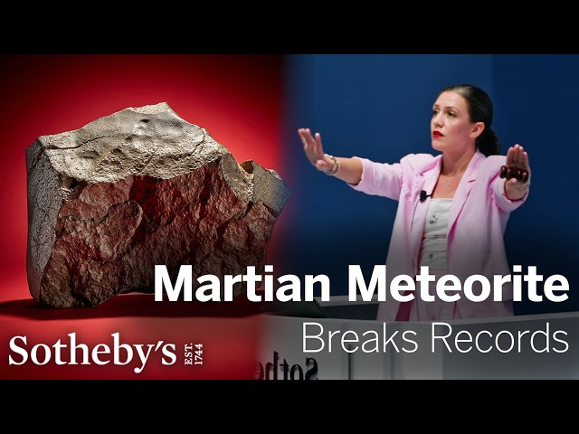 Out of This World: The Most Valuable Martian Meteorite Ever Sold | Bidding Battle | Sotheby’s