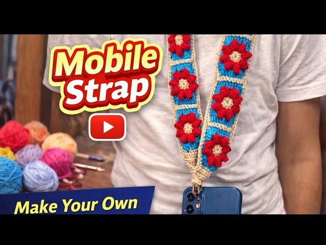 ⚡️ Cute & Trendy Crochet Phone Strap ✨