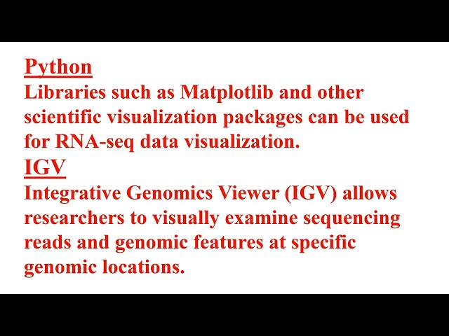 RNA seq Data Visualization Plot Visualization  Video No  1482