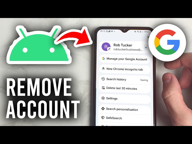 How To Remove Google Account From Android Phone - Tutorial