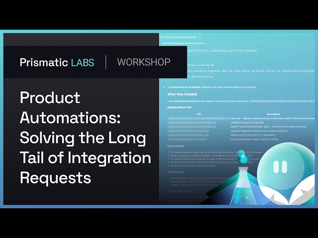 Product Automations: Solving the Long Tail of Integration Requests | Prismatic Labs Workshop