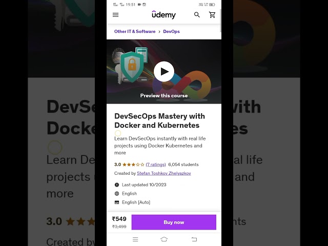 Free Udemy Course - DevSecOps Mastery with Docker and Kubernetes | Link in Comment Section