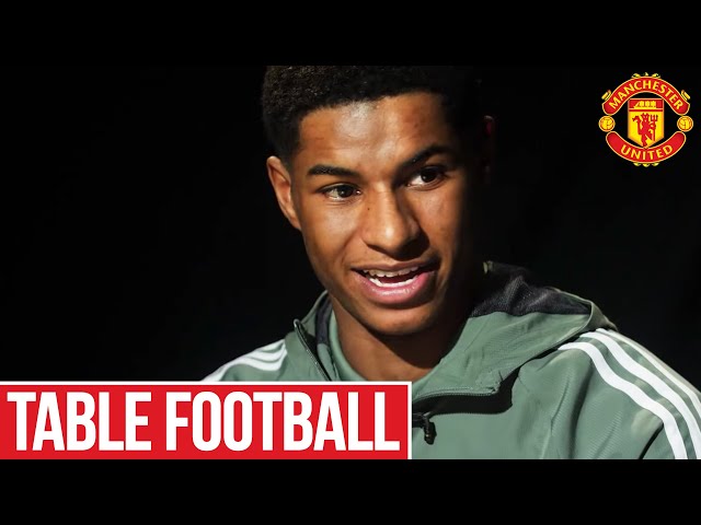 Table Football ft. Marcus Rashford | MUTV | Manchester United