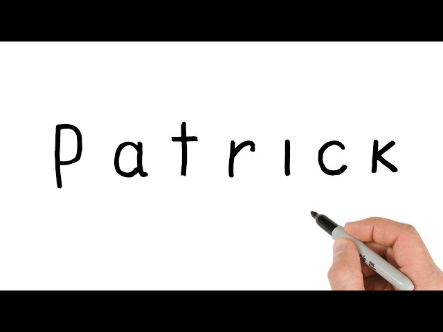 VERY EASY ! How to turn word PATRICK into cartoon Leprechaun drawing | St. Patrick's Day