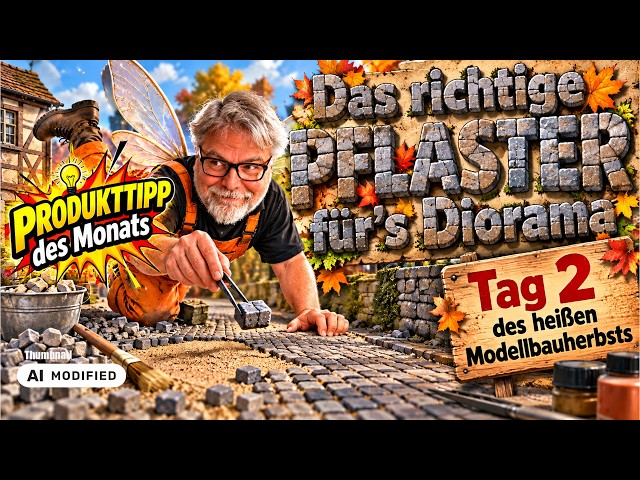 Straßenpflaster im Diorama, ja gibt´s denn das?