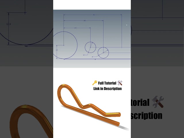 R-Clip Modelling | Autodesk Inventor | 2025 #3dprinting #autodeskinventor #cad #mechanic