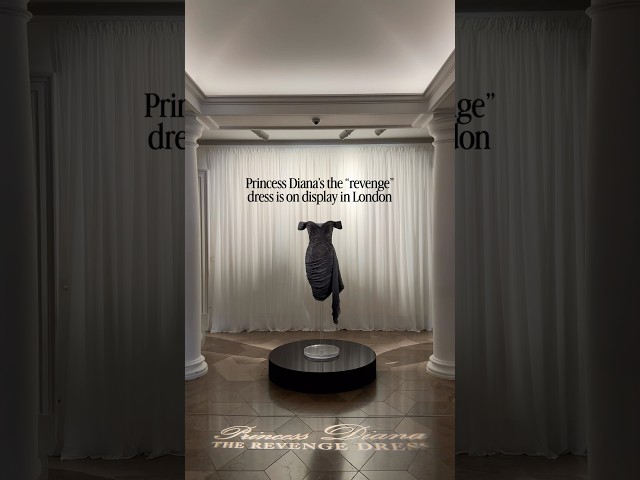Princess Diana’s “The Revenge Dress” is on display in London #revengedress