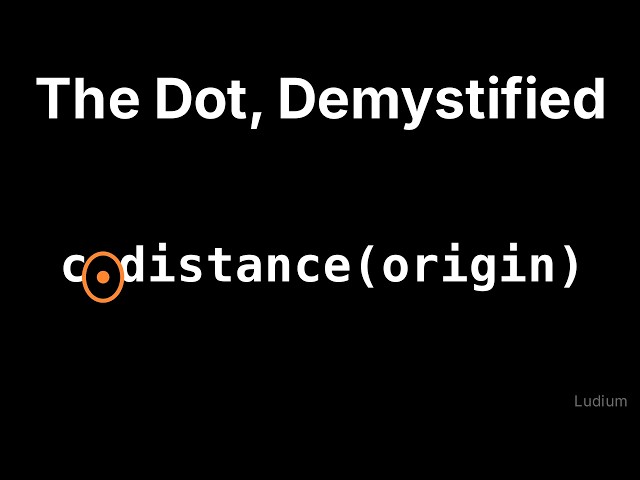 Introduction to CS | 17.6: Methods and the Dot Operator: distance, and How self Gets Bound