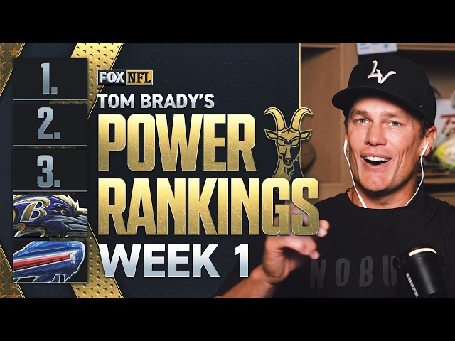 Tom Brady's Week 1 NFL Power Rankings 🚨