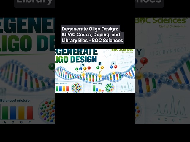Degenerate Oligo Design: IUPAC Codes, Doping, and Library Bias - BOC Sciences #iupac #chemlife