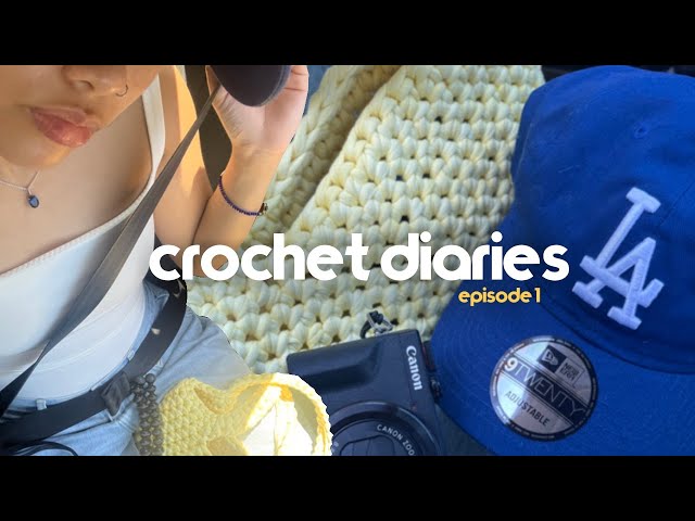 welcome to the crochet diaries, episode 1| running errands, lunch and a crochet picnic!