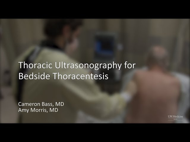 Thoracic Ultrasonography for Bedside Thoracentesis