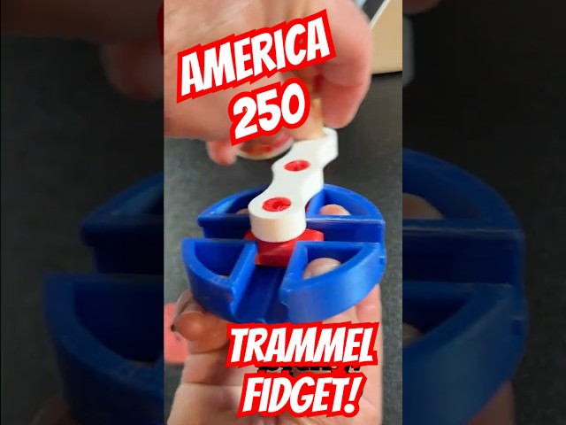 A Tinkercad Trammel Fidget by ZDP189: Celebrate America 250 Edition 🥳