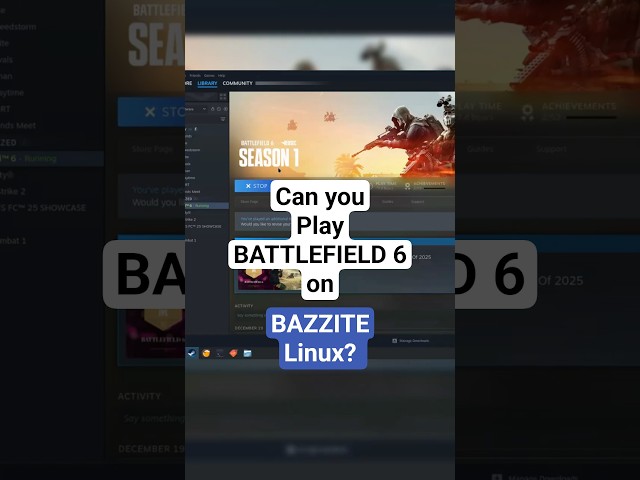 Can you Run Battlefield 6 on Bazzite Linux ? #shorts #gamingonlinux #battlefield6linux