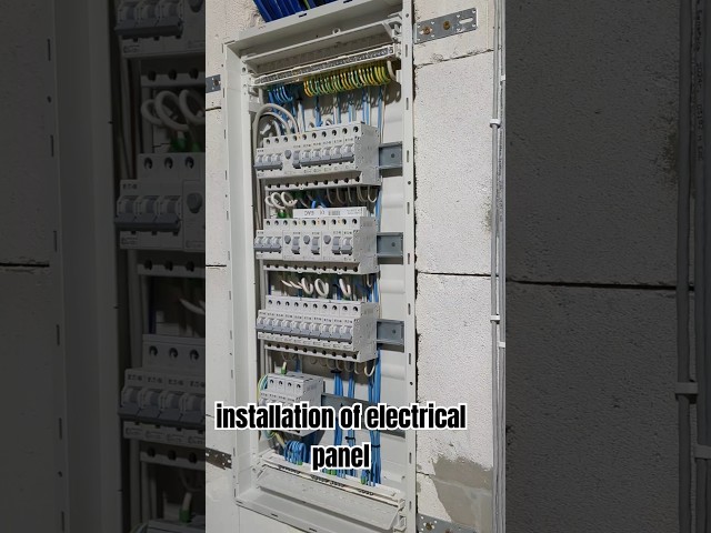 installation of electrical panel