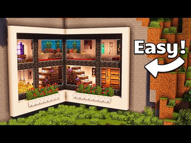 Minecraft: How to build a Mountain House! | Tutorial 🏡