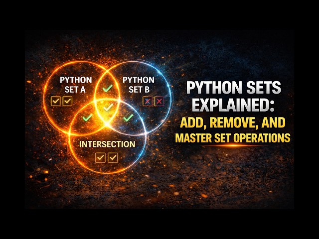 Python Sets Explained: Add, Remove, and Master Set Operations🐍
