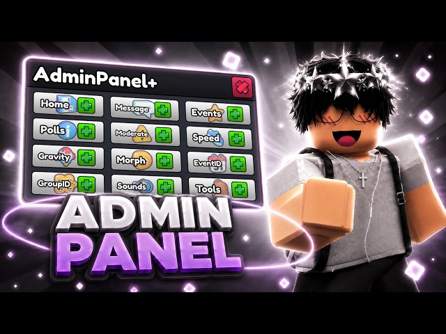 How to make a Admin-Panel in Roblox Studio I Free / Uncopylocked