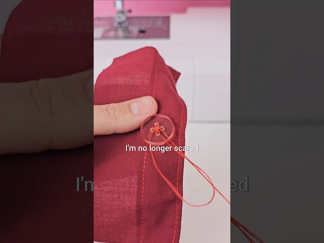 The easiest way to sew 4-hole buttons!