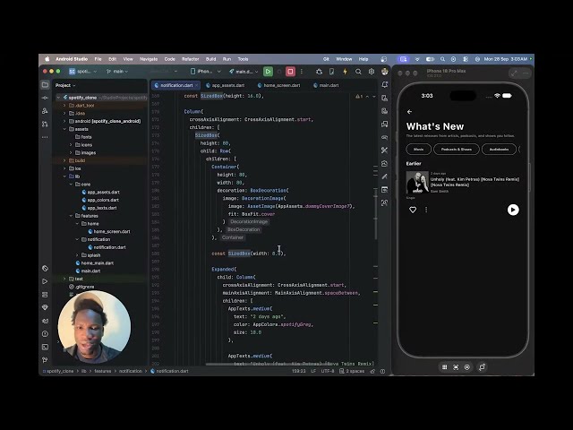 We Are Building Spotify From Scratch in Flutter - LIVE CODING 🔴 [No Ai]